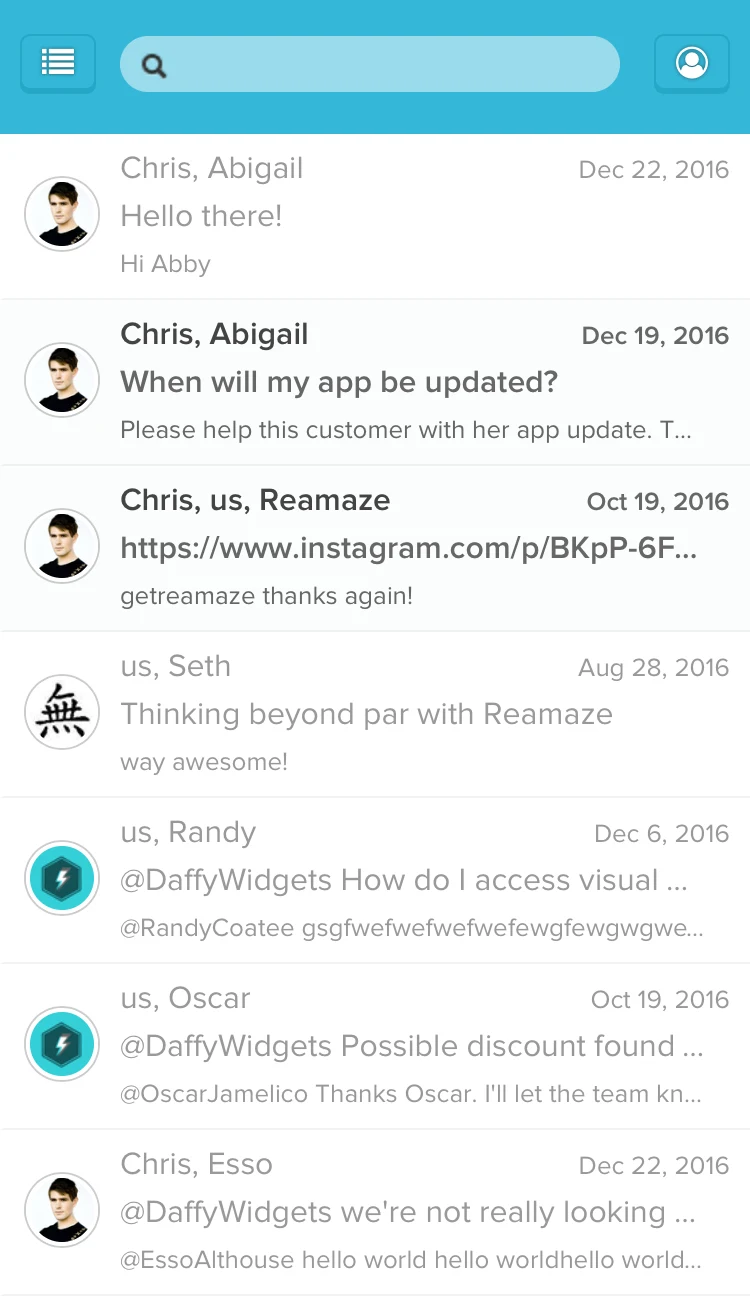 Reamaze screenshot